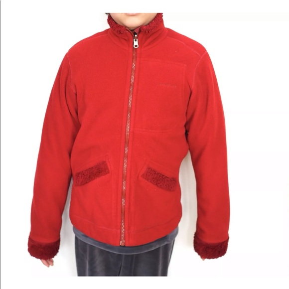 Patagonia Red Reversible Fleece Jacket Sz XS - Picture 6 of 12